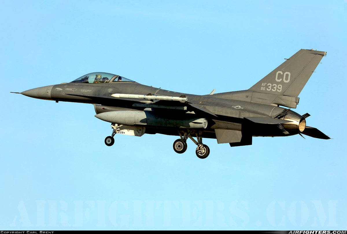 USA - Air Force General Dynamics F-16C Fighting Falcon 86-0339 at Schleswig (- Jagel) (WBG / ETNS), Germany