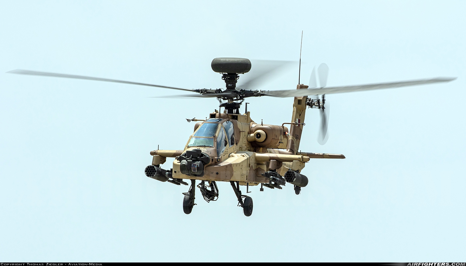 Qatar - Emiri Air Force Boeing AH-64E Apache Guardian QA124 at Off-Airport - Konya, Türkiye