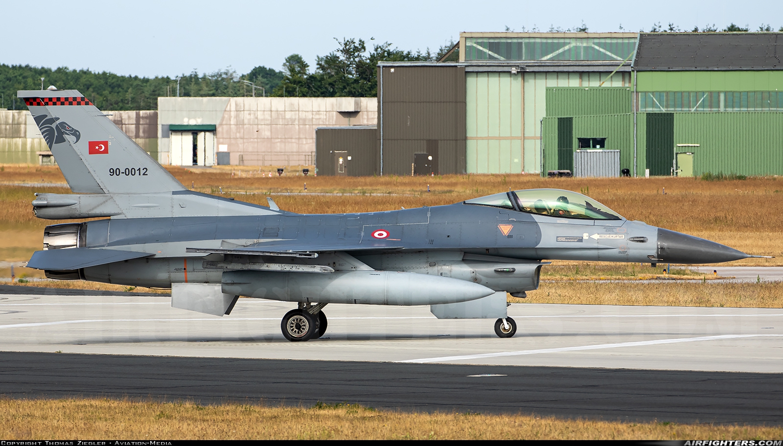 Türkiye - Air Force General Dynamics F-16C Fighting Falcon 90-0012 at Schleswig (- Jagel) (WBG / ETNS), Germany