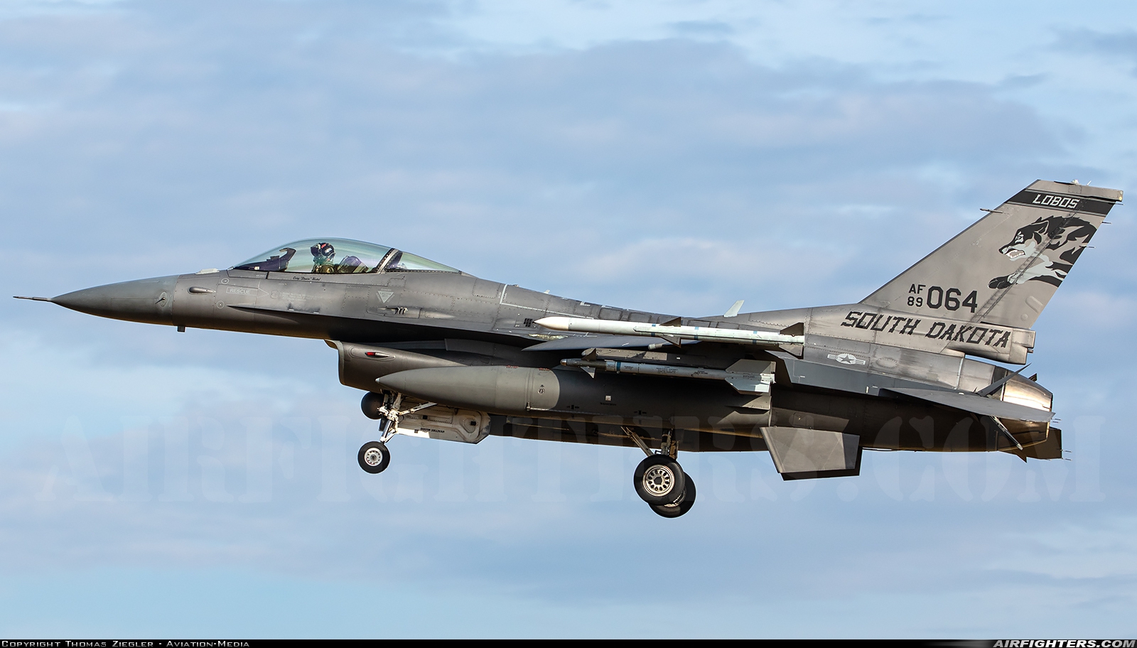 USA - Air Force General Dynamics F-16C Fighting Falcon 89-2064 at Schleswig (- Jagel) (WBG / ETNS), Germany