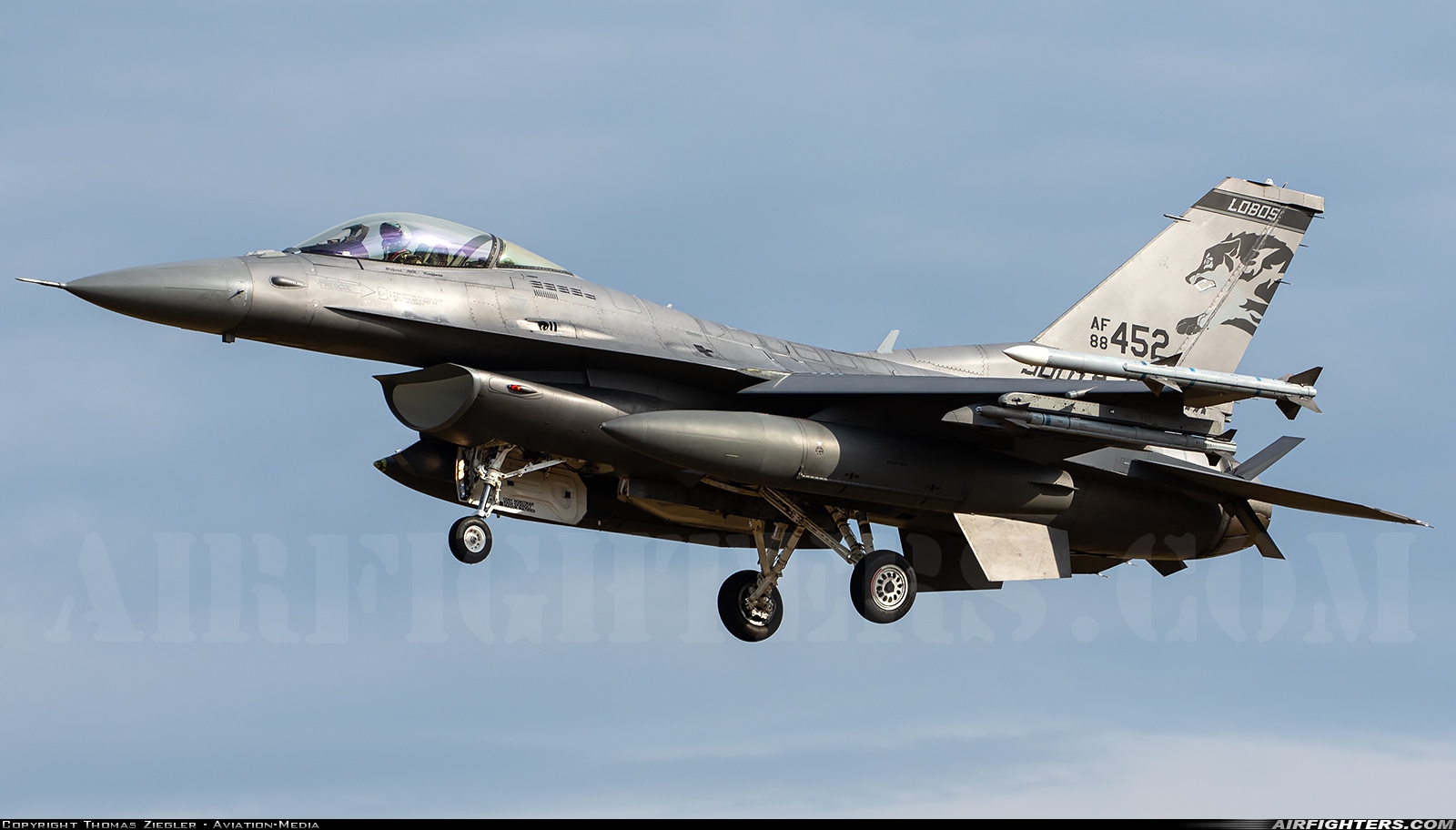 USA - Air Force General Dynamics F-16C Fighting Falcon 88-0452 at Schleswig (- Jagel) (WBG / ETNS), Germany