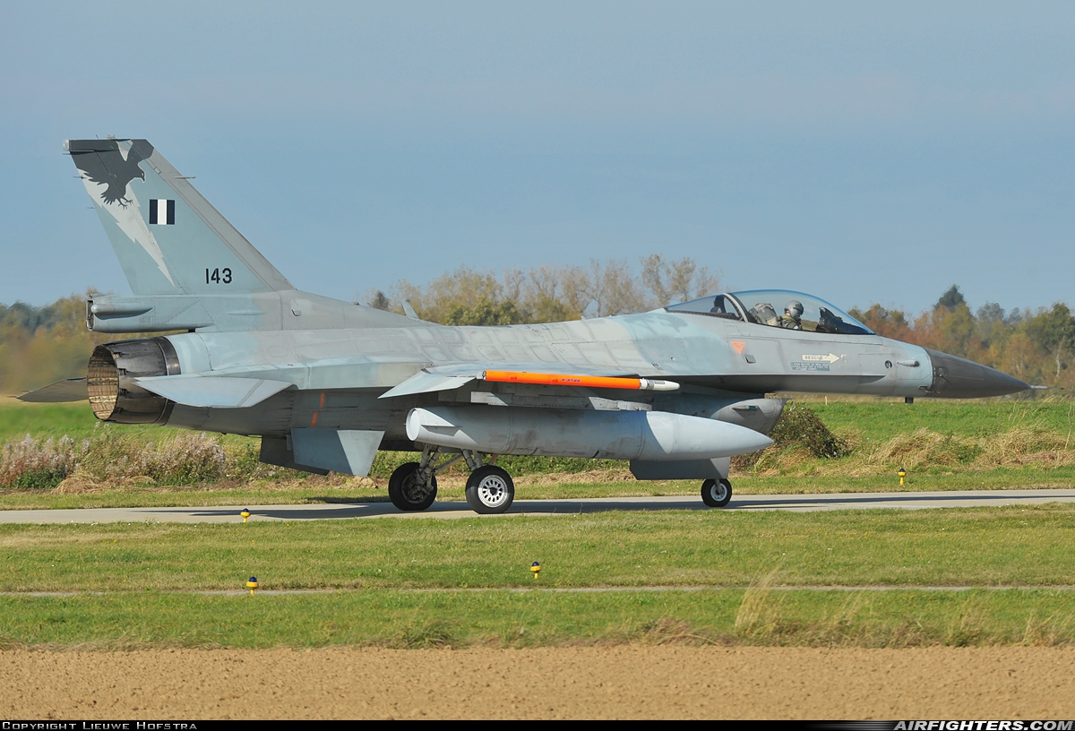 Greece - Air Force General Dynamics F-16C Fighting Falcon 143 at Florennes (EBFS), Belgium