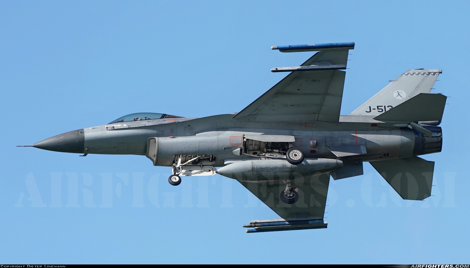 Netherlands - Air Force General Dynamics F-16AM Fighting Falcon J-513 at Leeuwarden (LWR / EHLW), Netherlands