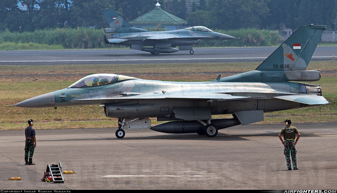 Indonesia - Air Force General Dynamics F-16C Fighting Falcon TS-1636 at Jakarta - Halim Perdanakusumah (HLP / WIHH), Indonesia