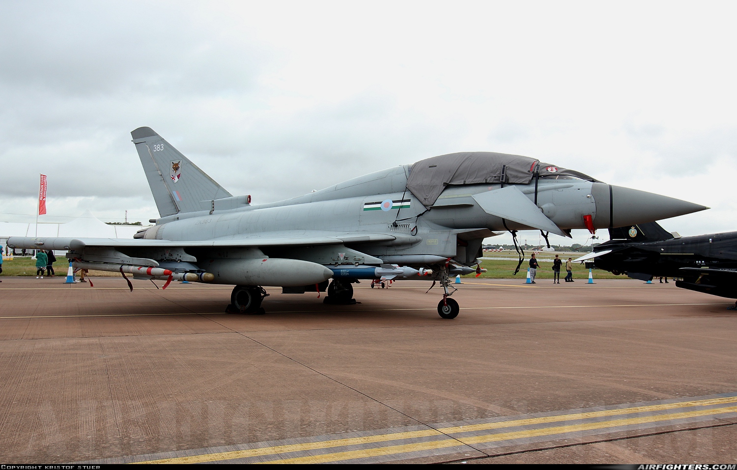 UK - Air Force Eurofighter Typhoon T3 ZK383 at Fairford (FFD / EGVA), UK