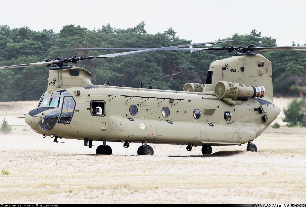 Netherlands - Air Force Boeing Vertol CH-47F Chinook D-482 at Off-Airport - Beekhuizerzand, Netherlands