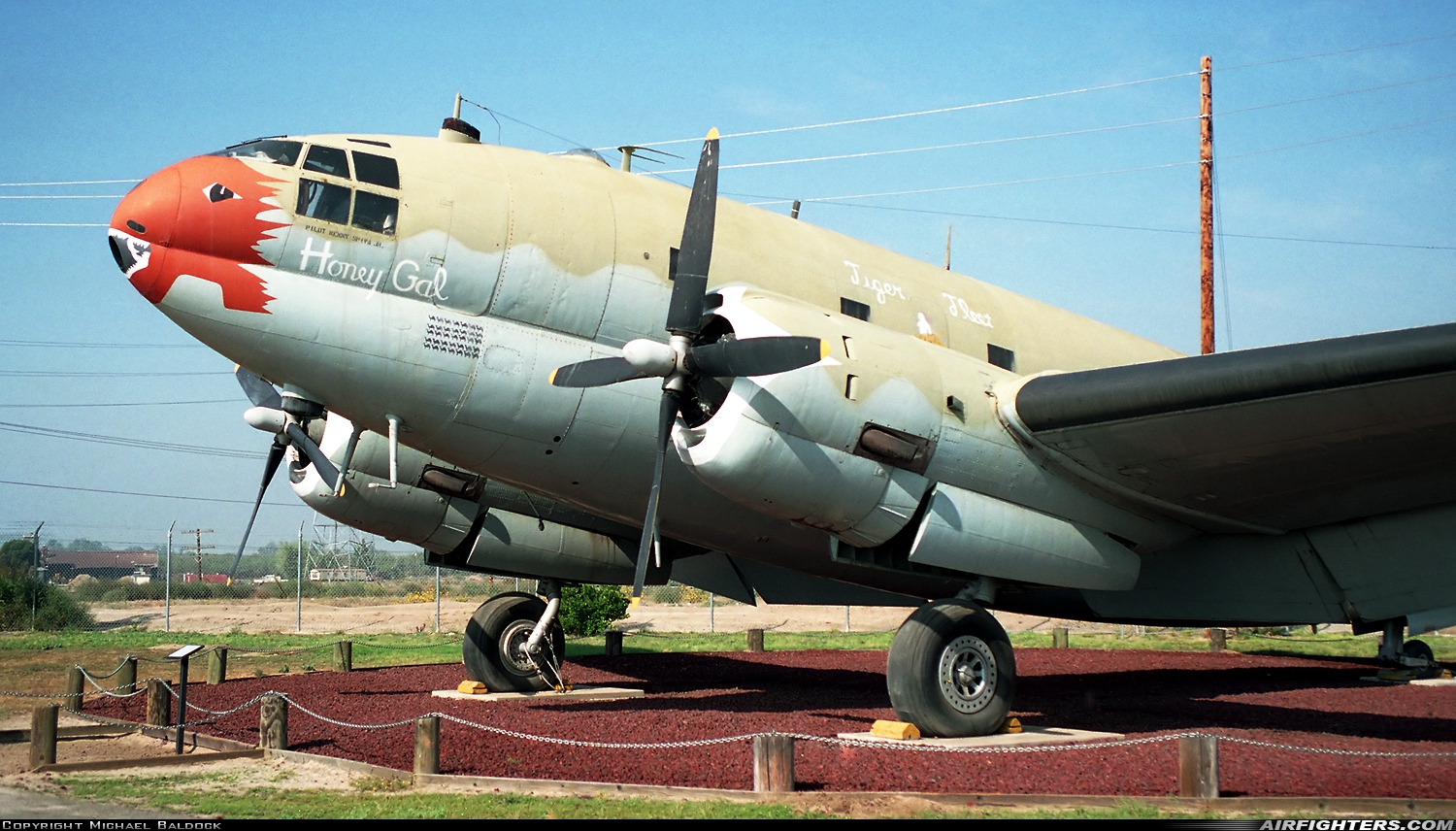 USA - Army Air Force Curtiss C-46D 44-77575 at Atwater (Merced) - Castle (AFB) (MER / KMER), USA
