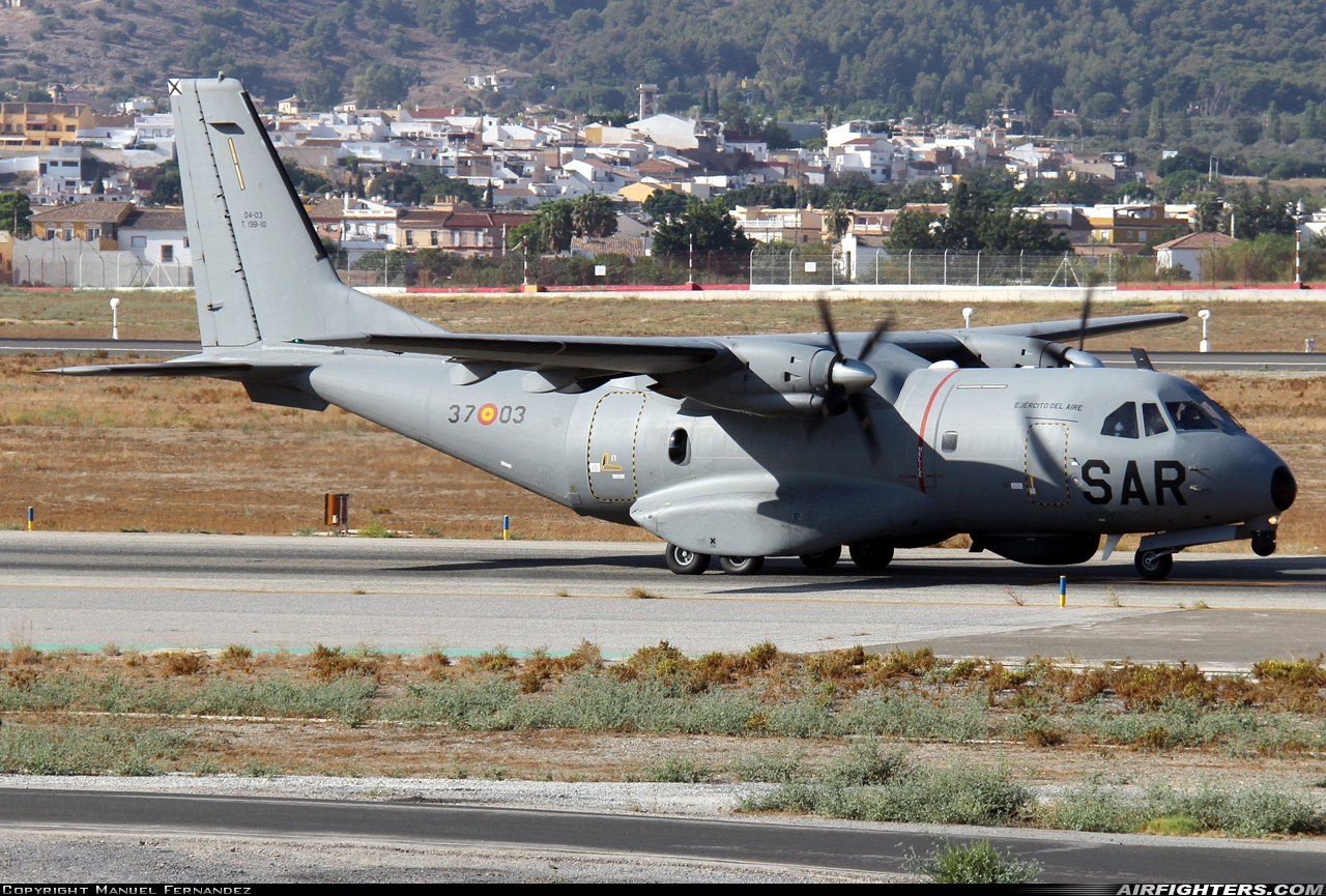 Spain - Air Force CASA CN235-100MPA T.19B-10 at Malaga (AGP / LEMG), Spain