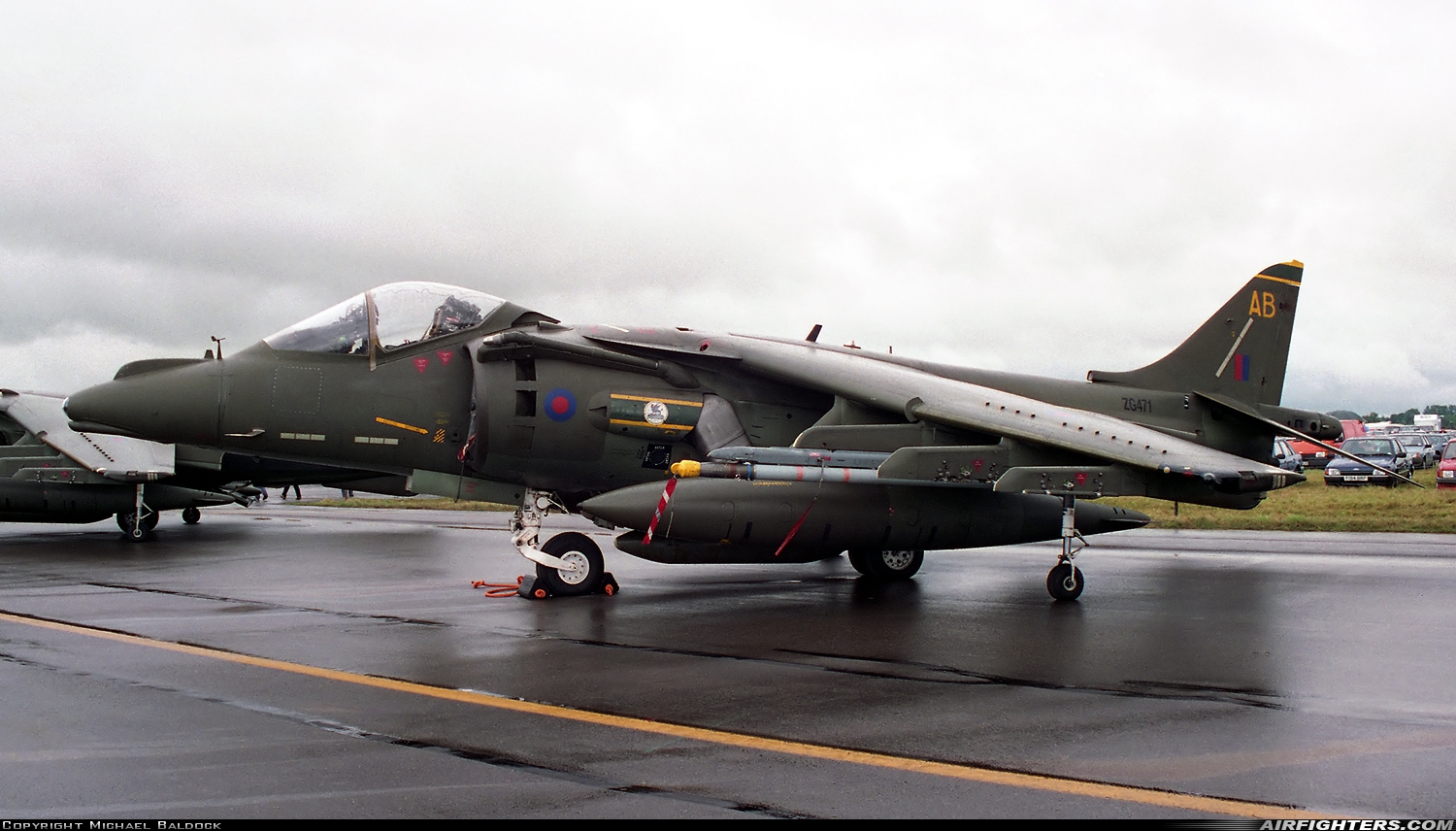 UK - Air Force British Aerospace Harrier GR.7 ZG471 at Fairford (FFD / EGVA), UK