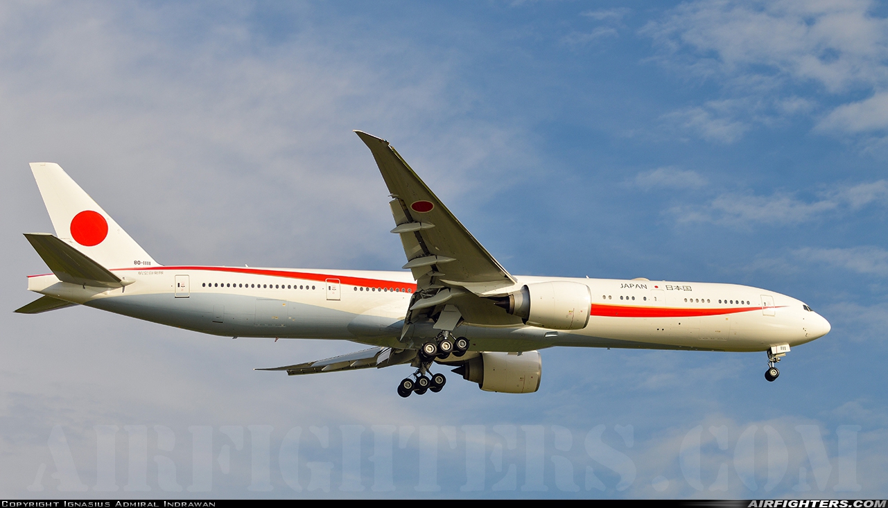 Japan - Air Force Boeing 777-3SB/ER 80-1111 at Jakarta - Int. / Soekarno-Hatta (CGK / WIII), Indonesia