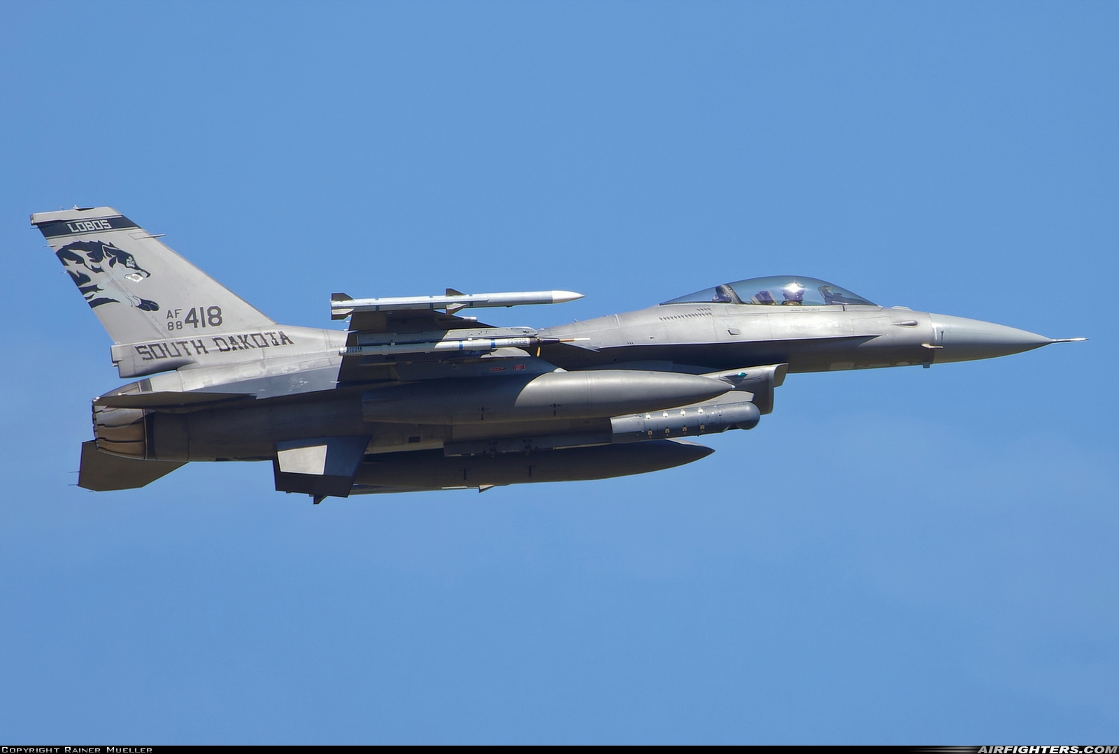 USA - Air Force General Dynamics F-16C Fighting Falcon 88-0418 at Schleswig (- Jagel) (WBG / ETNS), Germany