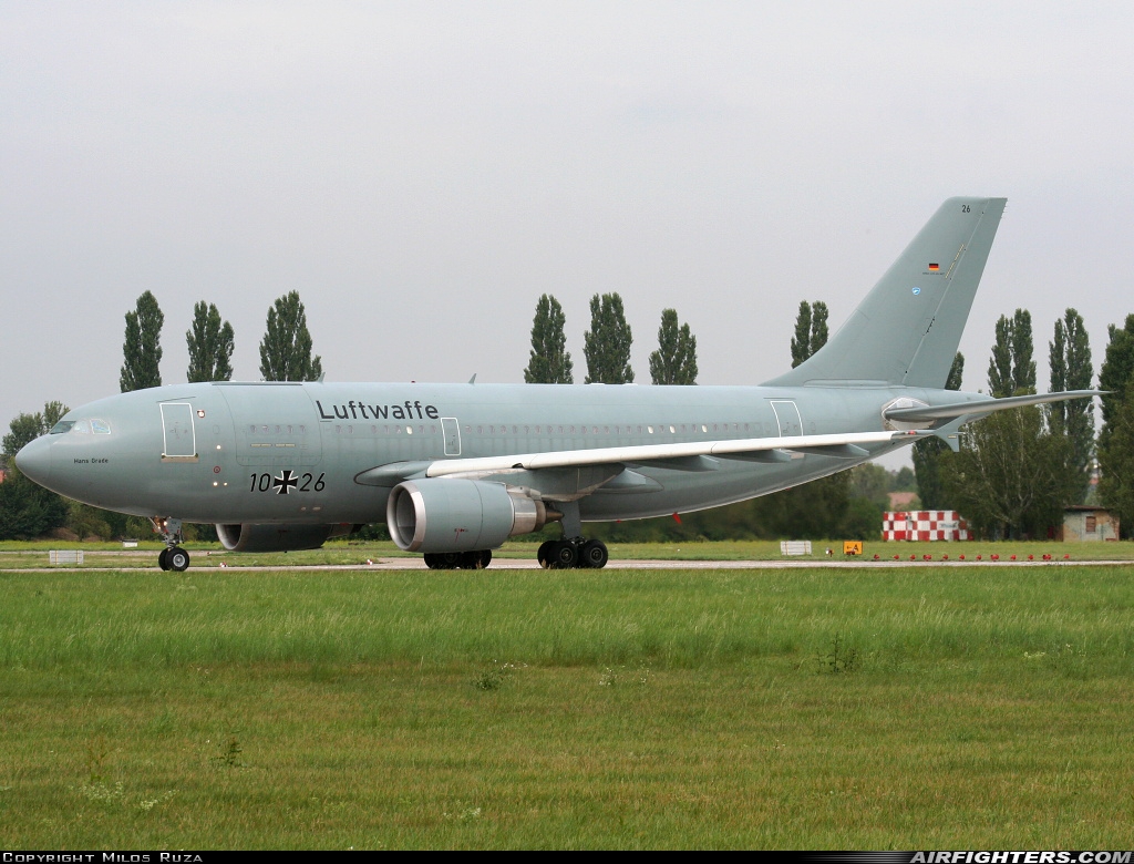 Germany - Air Force Airbus A310-304 10+26 at Pardubice (PED / LKPD), Czech Republic