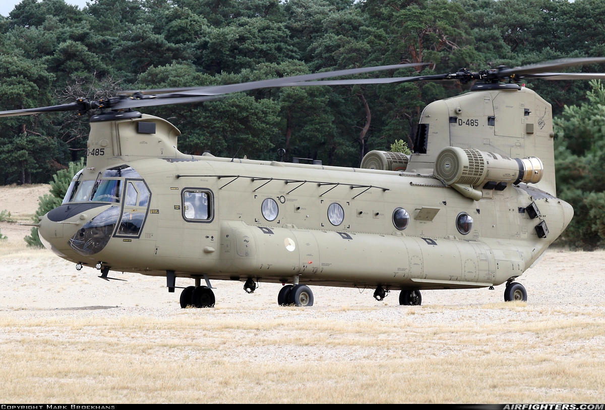 Netherlands - Air Force Boeing Vertol CH-47F Chinook D-485 at Off-Airport - Beekhuizerzand, Netherlands