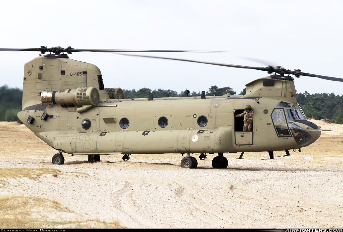 Netherlands - Air Force Boeing Vertol CH-47F Chinook D-485 at Off-Airport - Beekhuizerzand, Netherlands