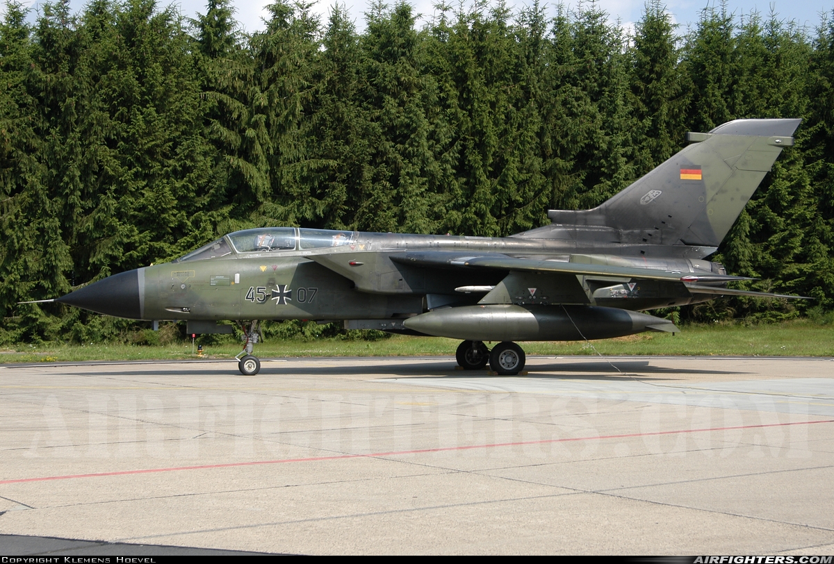 Germany - Air Force Panavia Tornado IDS 45+07 at Buchel (ETSB), Germany