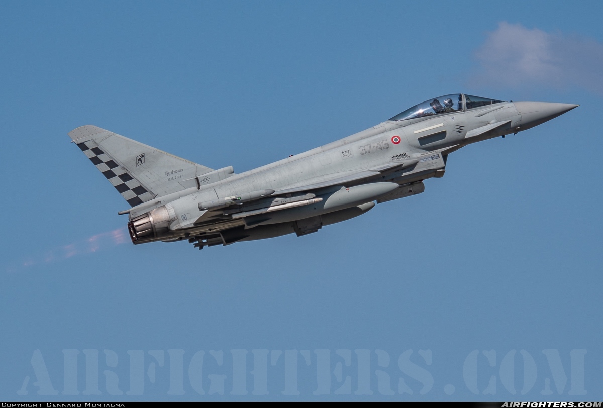 Italy - Air Force Eurofighter F-2000A Typhoon (EF-2000S) MM7345 at Grosseto (- Corrado Baccarini) (GRS / LIRS), Italy