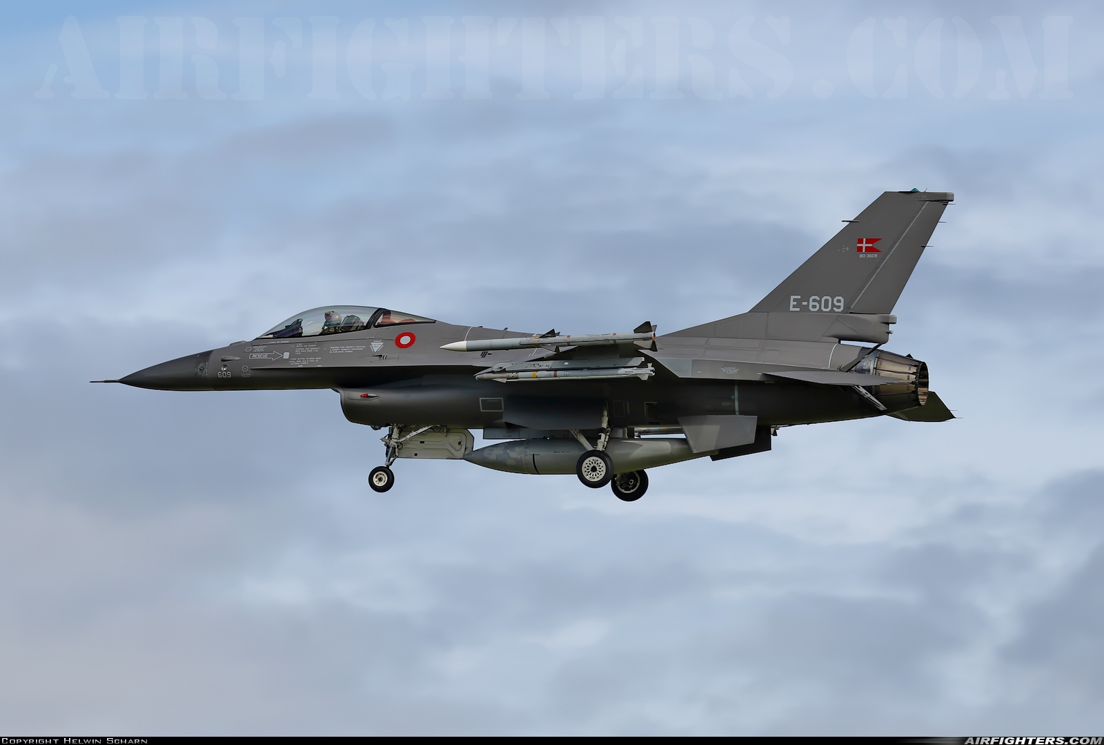 Denmark - Air Force General Dynamics F-16AM Fighting Falcon E-609 at Skrydstrup (EKSP), Denmark