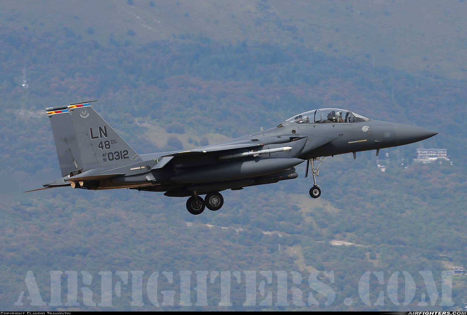 USA - Air Force McDonnell Douglas F-15E Strike Eagle 91-0312 at Aviano (- Pagliano e Gori) (AVB / LIPA), Italy