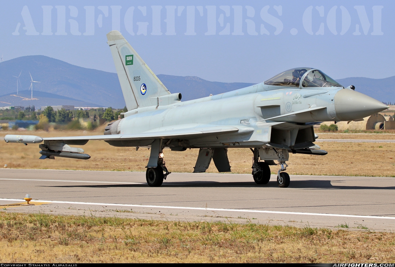 Saudi Arabia - Air Force Eurofighter Typhoon F2 8005 at Tanagra (LGTG), Greece