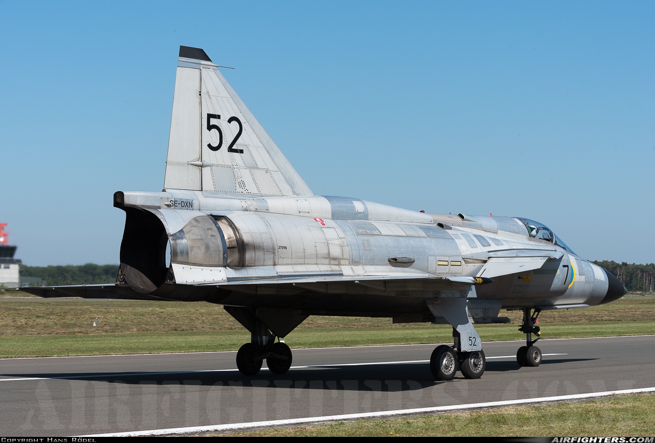 Private - Swedish Air Force Historic Flight Saab AJS37 Viggen SE-DXN at Kleine Brogel (EBBL), Belgium