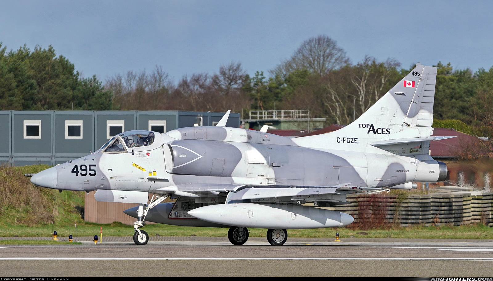 Company Owned - Top Aces (ATSI) Douglas A-4N Skyhawk C-FGZE at Wittmundhafen (Wittmund) (ETNT), Germany