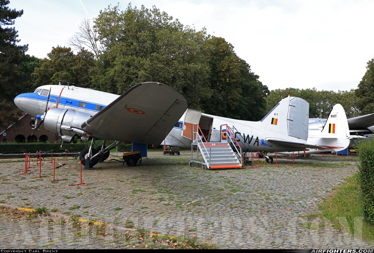 Belgium - Air Force Douglas C-47A Skytrain K-1 at Brussels - National (Zaventem) / Melsbroek (BRU / EBBR / EBMB), Belgium