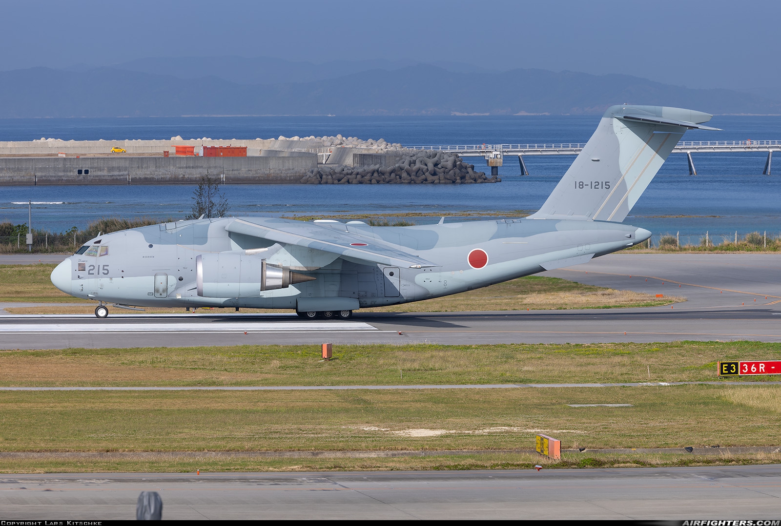 Japan - Air Force Kawasaki C-2 18-1215 at Naha (AHA / OKA / ROAH), Japan