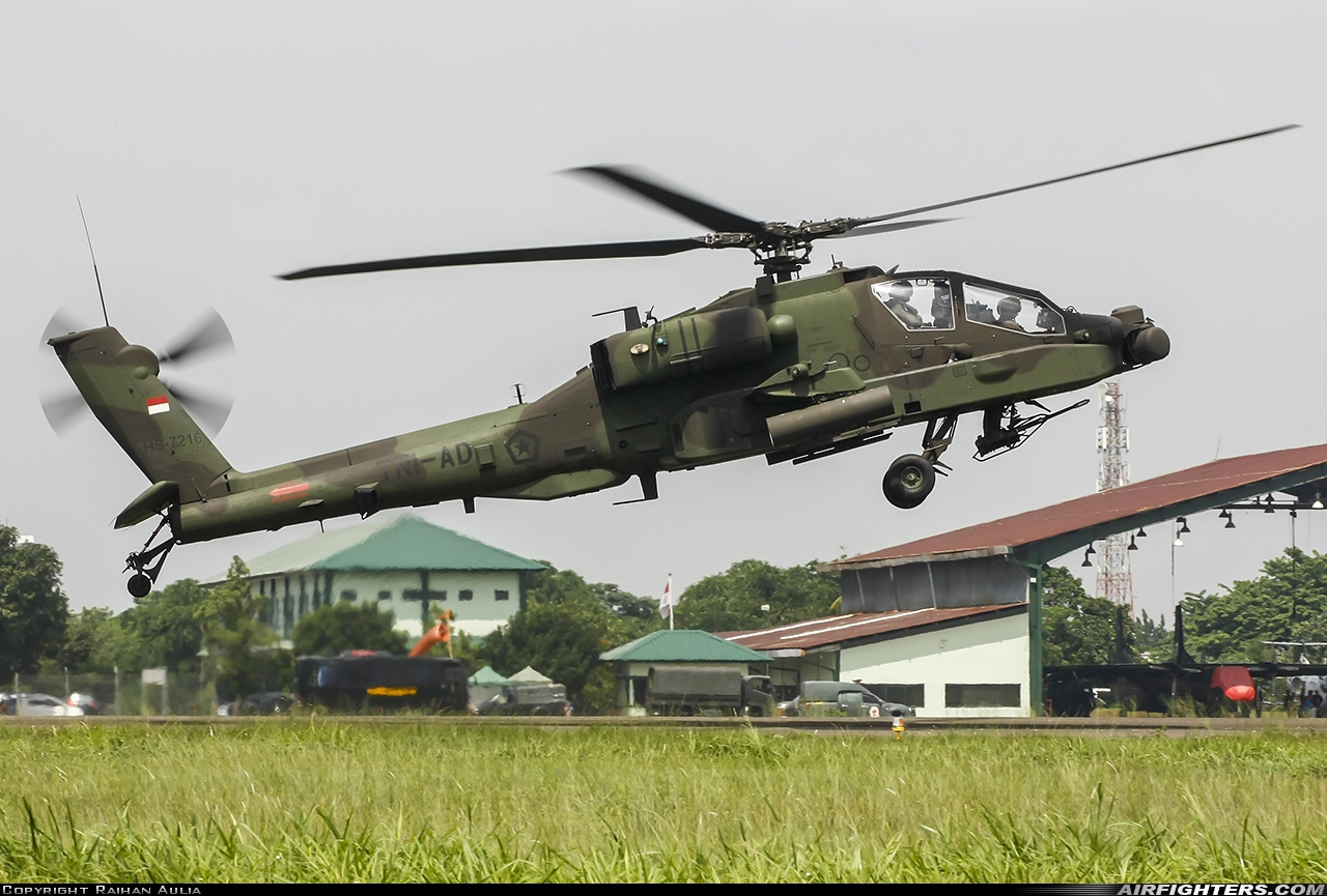 Indonesia - Army Boeing AH-64E Apache Guardian HS-7216 at Jakarta - Pondok Cabe Airport (PCB / WIHP), Indonesia