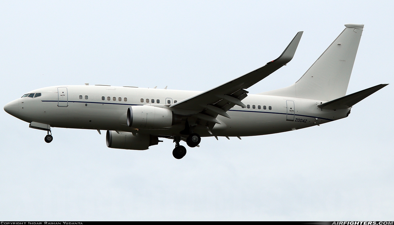 USA - Air Force Boeing C-40B (737-7CP BBJ) 02-0042 at Jakarta - Halim Perdanakusumah (HLP / WIHH), Indonesia