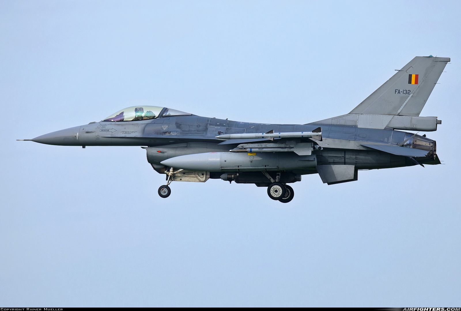 Belgium - Air Force General Dynamics F-16AM Fighting Falcon FA-132 at Leeuwarden (LWR / EHLW), Netherlands