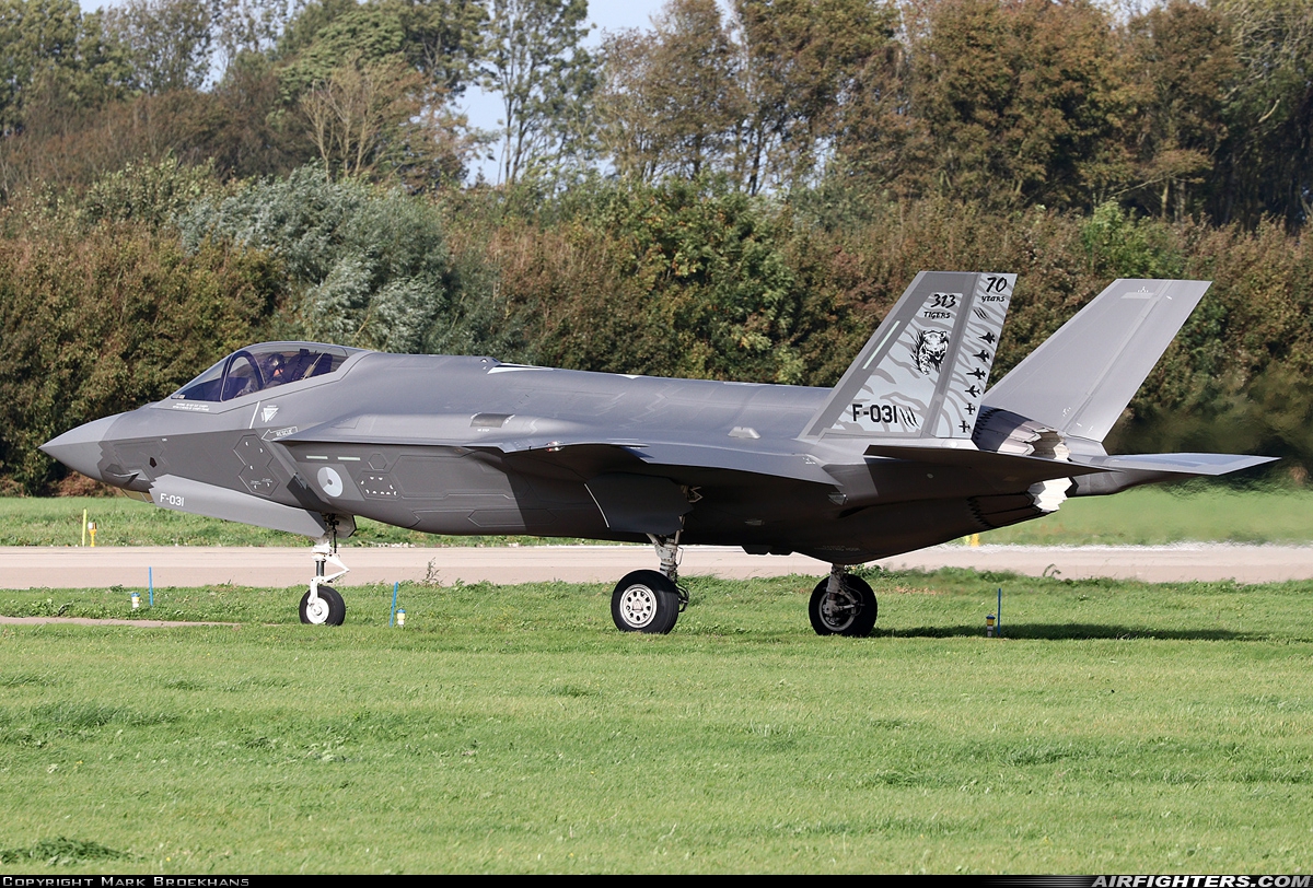 Netherlands - Air Force Lockheed Martin F-35A Lightning II F-031 at Leeuwarden (LWR / EHLW), Netherlands