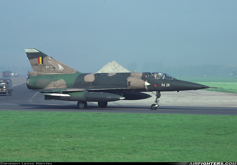 Belgium - Air Force Dassault Mirage 5BA BA26 at Leeuwarden (LWR / EHLW), Netherlands