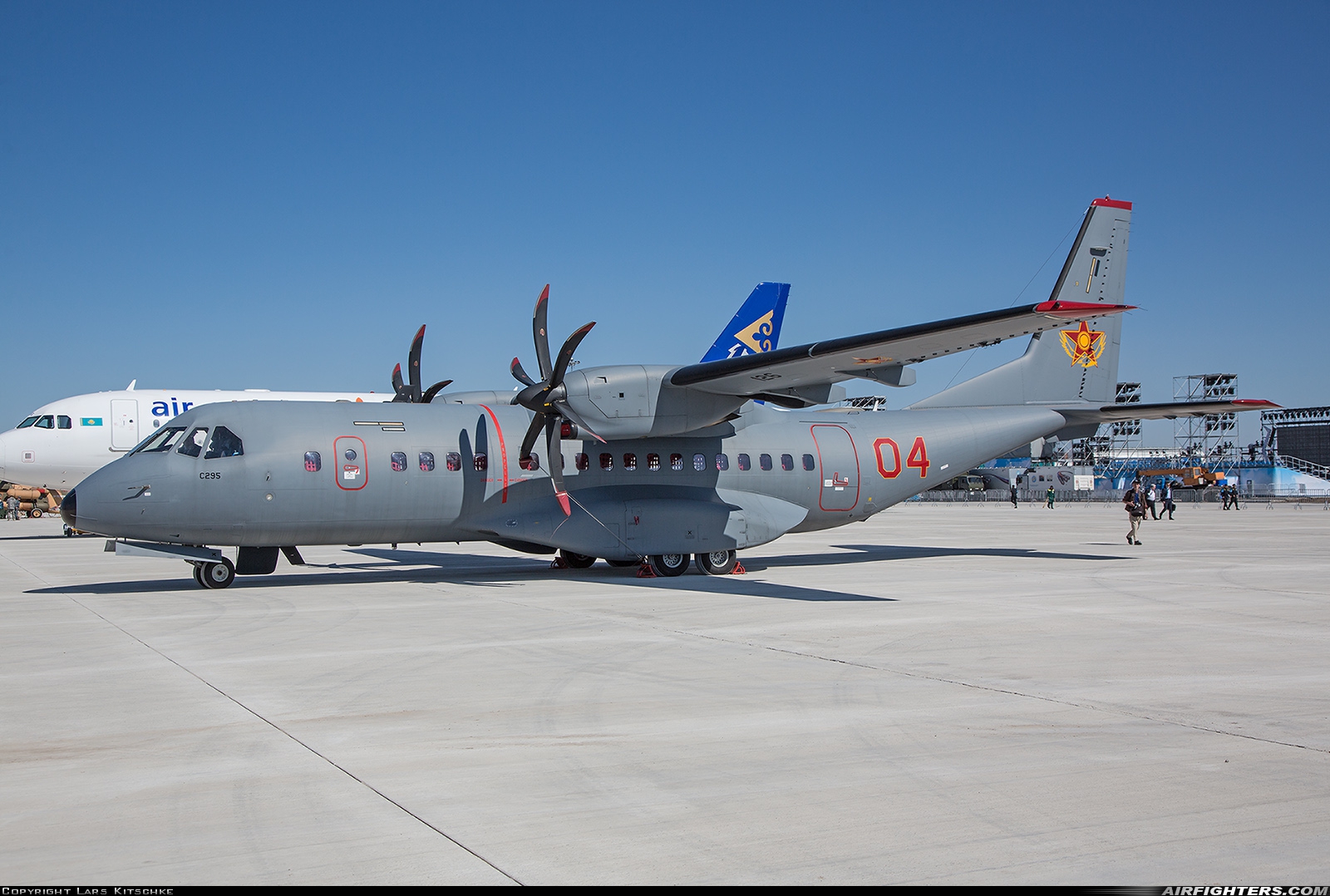 Kazakhstan - Air Force CASA C-295M 04RED at Astana (Aqmola / Tselinograd) (TSE / UACC), Kazakhstan