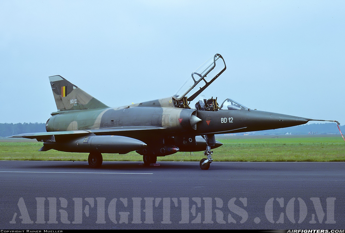Belgium - Air Force Dassault Mirage 5BD BD-12 at Enschede - Twenthe (ENS / EHTW), Netherlands