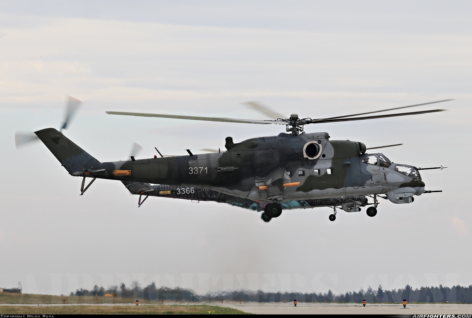 Czech Republic - Air Force Mil Mi-35 (Mi-24V) 3371 at Namest nad Oslavou (LKNA), Czech Republic