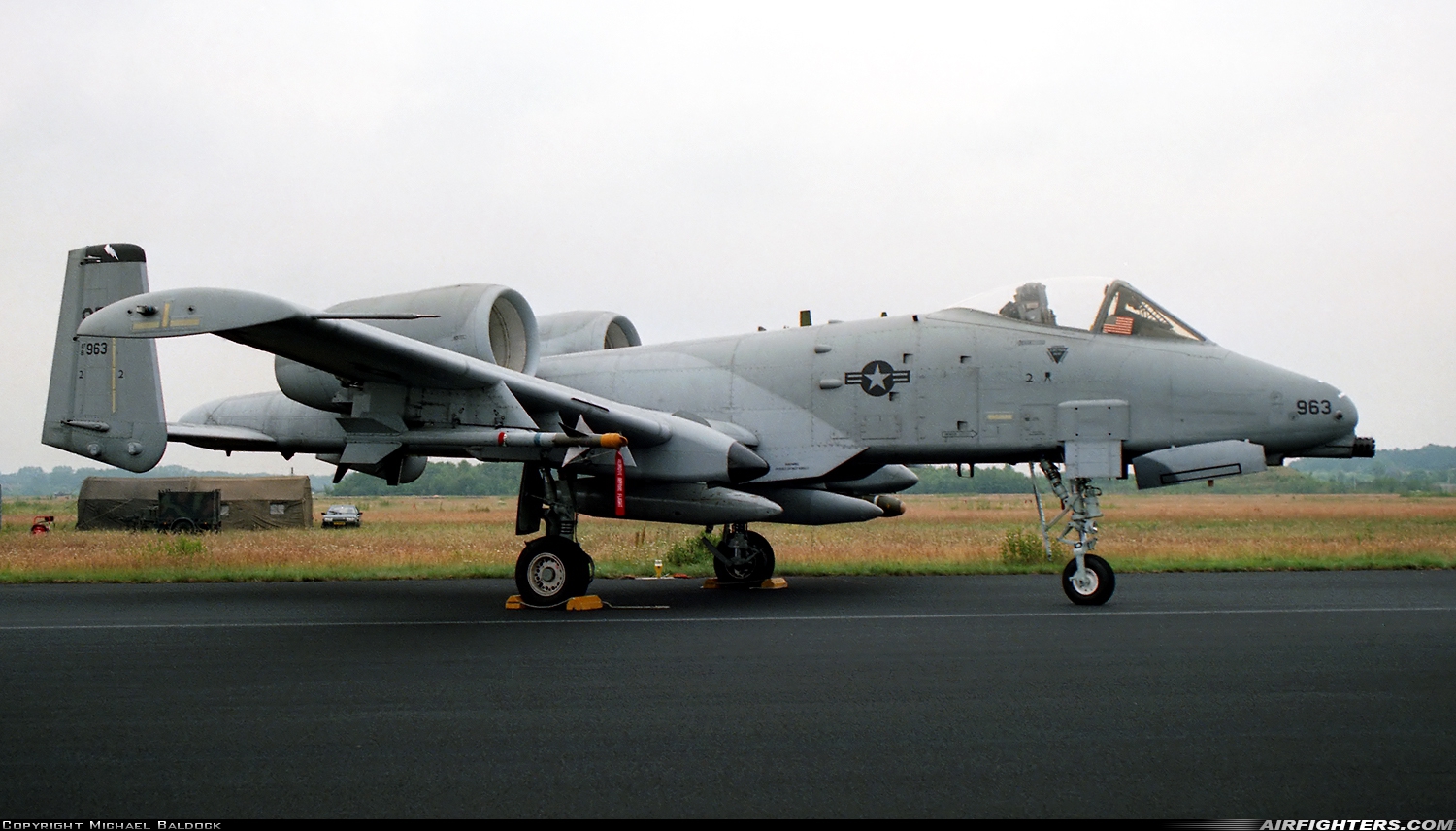 USA - Air Force Fairchild A-10A Thunderbolt II 81-0963 at Enschede - Twenthe (ENS / EHTW), Netherlands