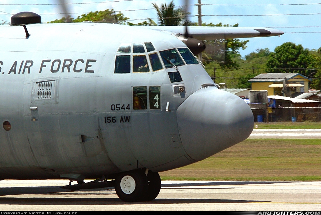 USA - Air Force Lockheed C-130E Hercules (L-382) 64-0544 at Ponce - Mercedita Airport (PSE / TJPS), Puerto Rico