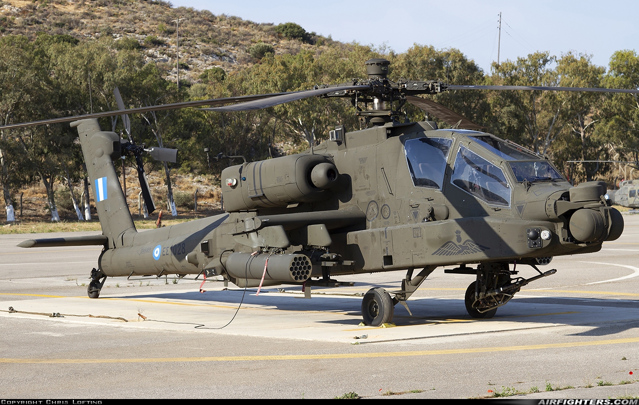 Greece - Army Boeing AH-64DHA Apache Longbow ES1028 at Megara AB - Pahi (LGMG), Greece