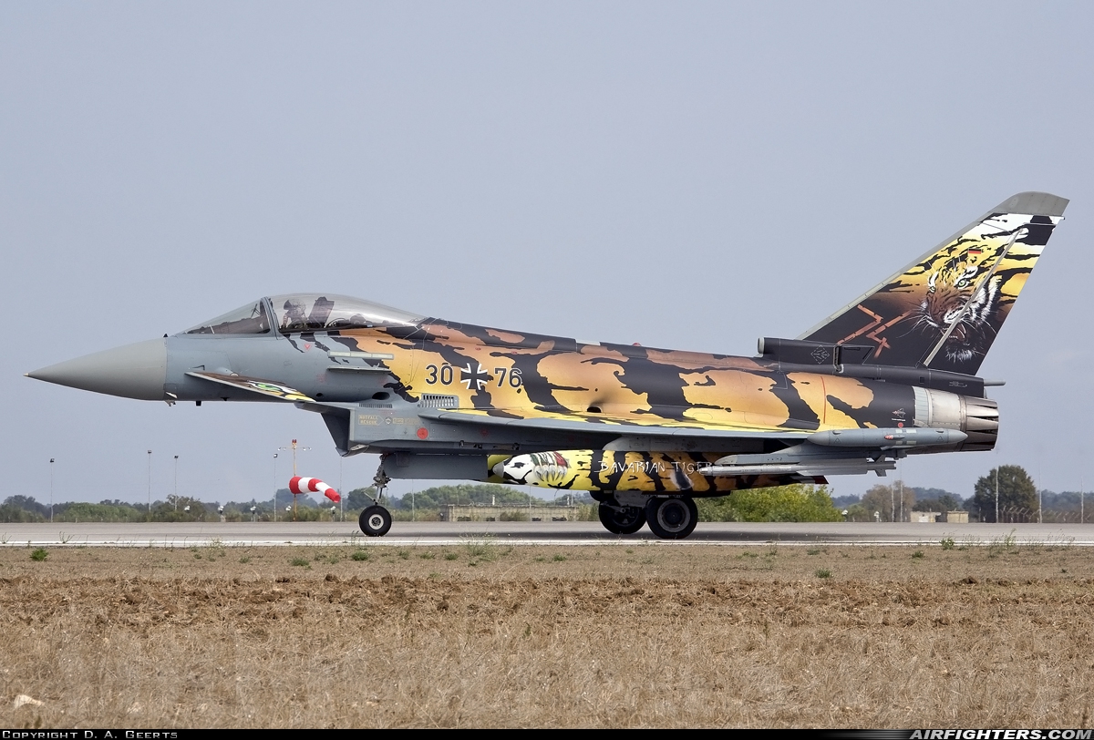 Germany - Air Force Eurofighter EF-2000 Typhoon S 30+76 at Gioia del Colle-Bari (LIBV), Italy