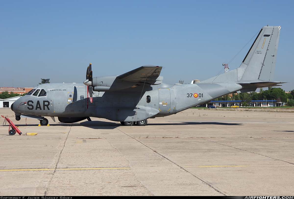 Spain - Air Force CASA CN235-100MPA T.19B-12 at Madrid - Getafe (LEGT), Spain