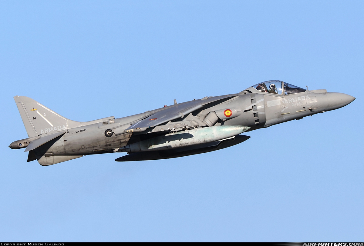 Spain - Navy McDonnell Douglas EAV-8B+ Harrier II VA.1B-24 at Madrid - Torrejon (TOJ / LETO), Spain