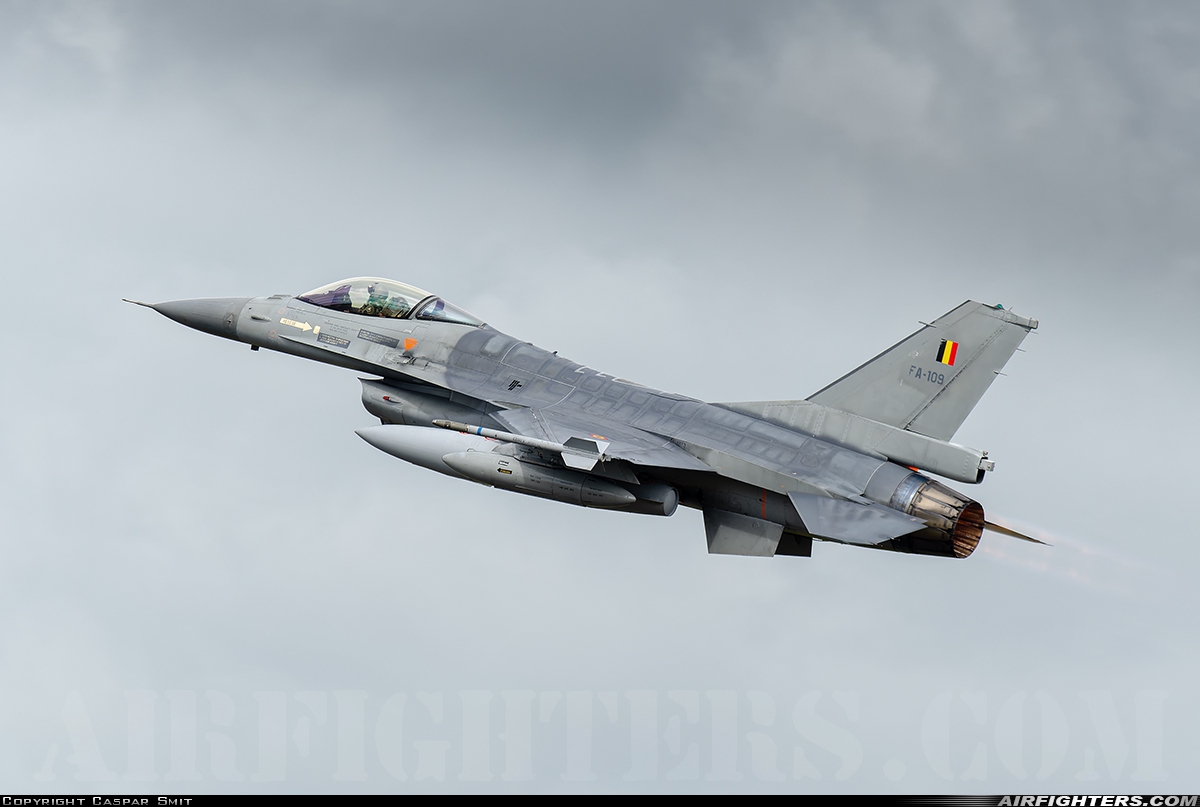 Belgium - Air Force General Dynamics F-16AM Fighting Falcon FA-109 at Schleswig (- Jagel) (WBG / ETNS), Germany