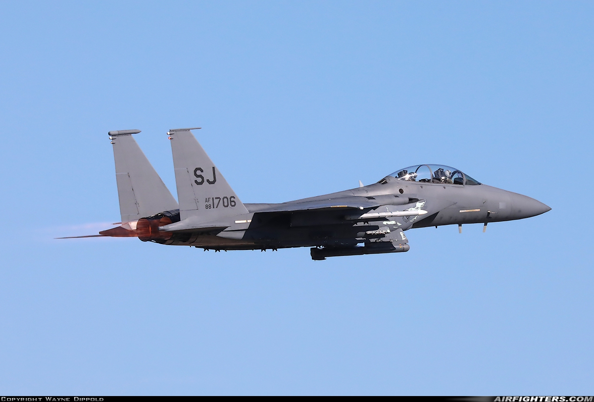 USA - Air Force McDonnell Douglas F-15E Strike Eagle 88-1706 at Goldsboro - Seymour Johnson AFB (GSB / KGSB), USA