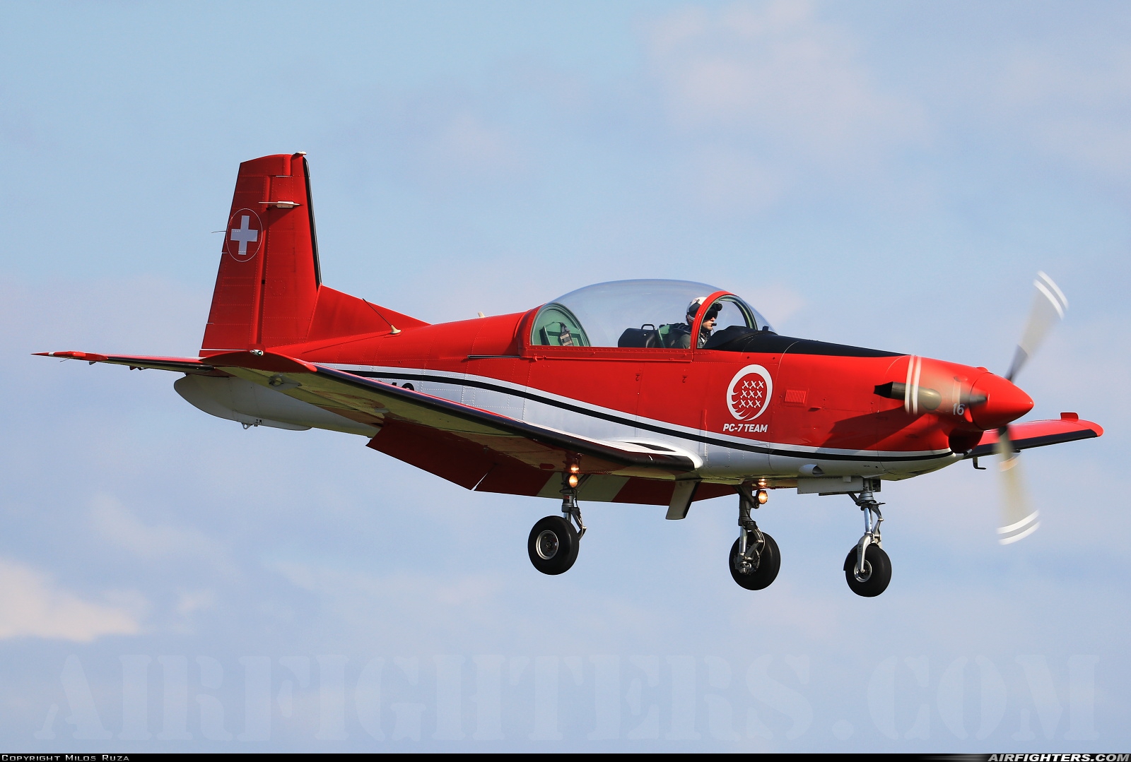 Switzerland - Air Force Pilatus NCPC-7 Turbo Trainer A-916 at Ostrava - Mosnov (OSR / LKMT), Czech Republic
