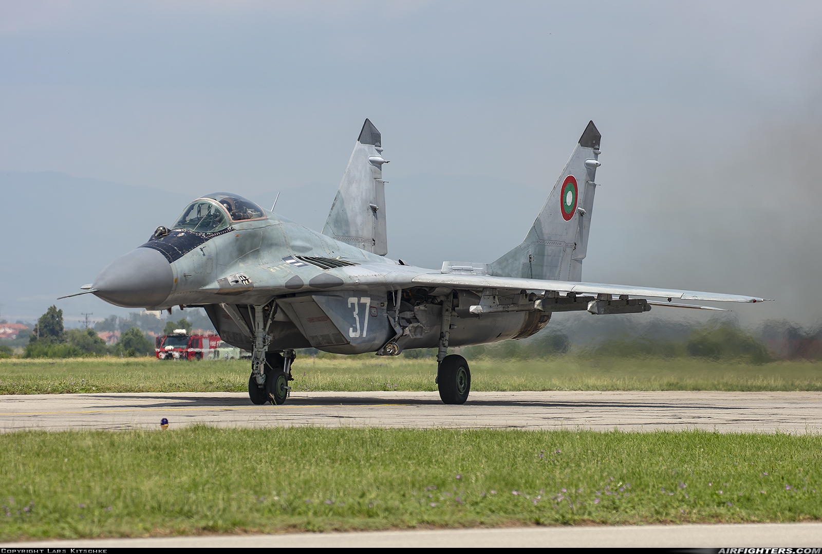 Bulgaria - Air Force Mikoyan-Gurevich MiG-29A (9.12A) 37 at Graf Ignatievo (LBPG), Bulgaria