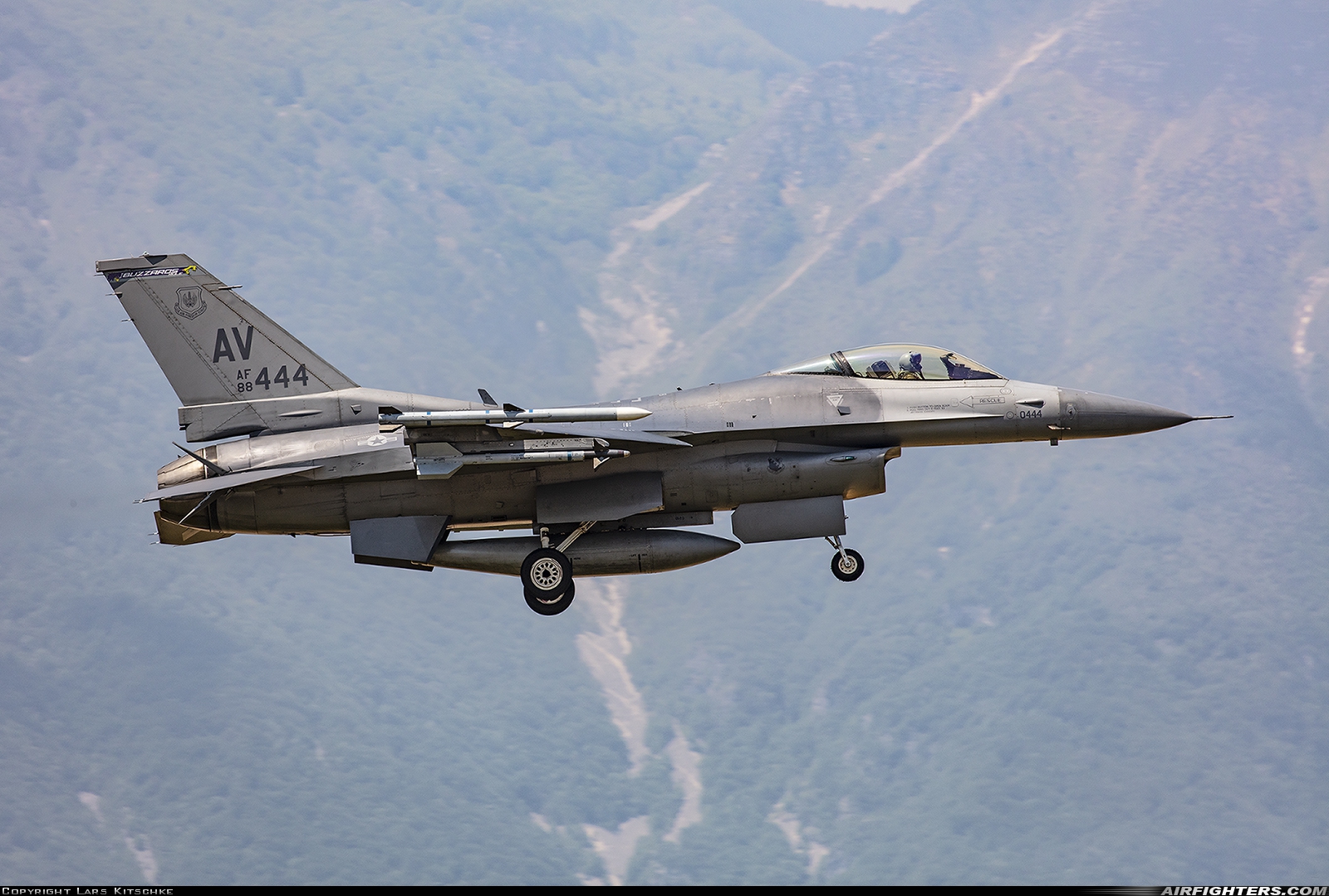 USA - Air Force General Dynamics F-16C Fighting Falcon 88-0444 at Aviano (- Pagliano e Gori) (AVB / LIPA), Italy