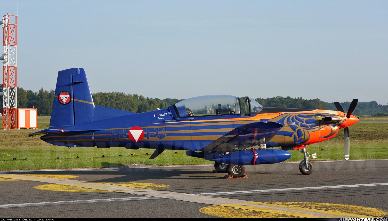 Austria - Air Force Pilatus PC-7 Turbo Trainer 3H-FC at Kleine Brogel (EBBL), Belgium