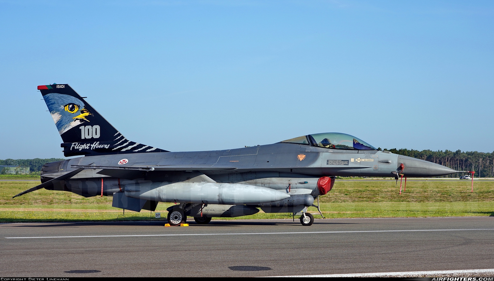 Portugal - Air Force General Dynamics F-16AM Fighting Falcon 15101 at Kleine Brogel (EBBL), Belgium