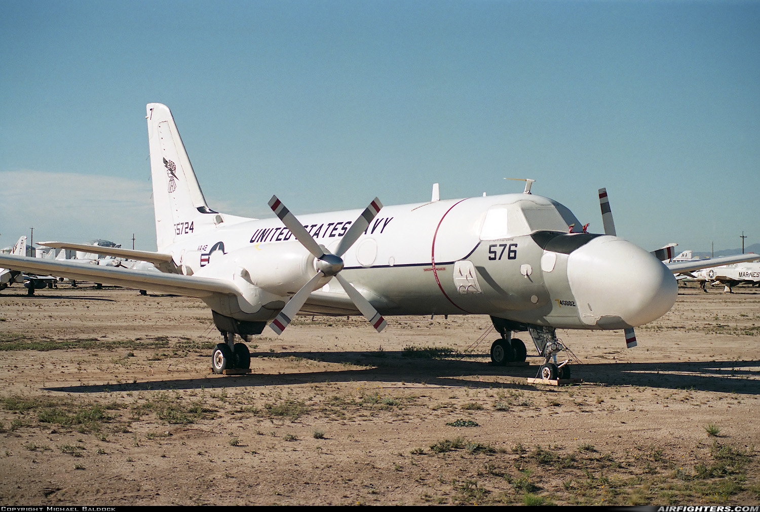 USA - Navy Grumman TC-4C Academe 155724 at Tucson - Davis-Monthan AFB (DMA / KDMA), USA