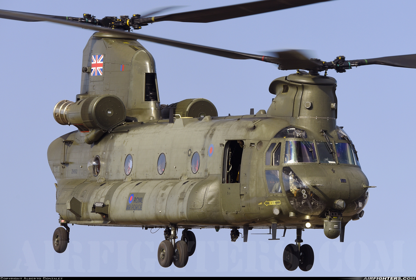 UK - Air Force Boeing Vertol Chinook HC6A (CH-47D) ZH892 at Colmenar Viejo (LECV), Spain